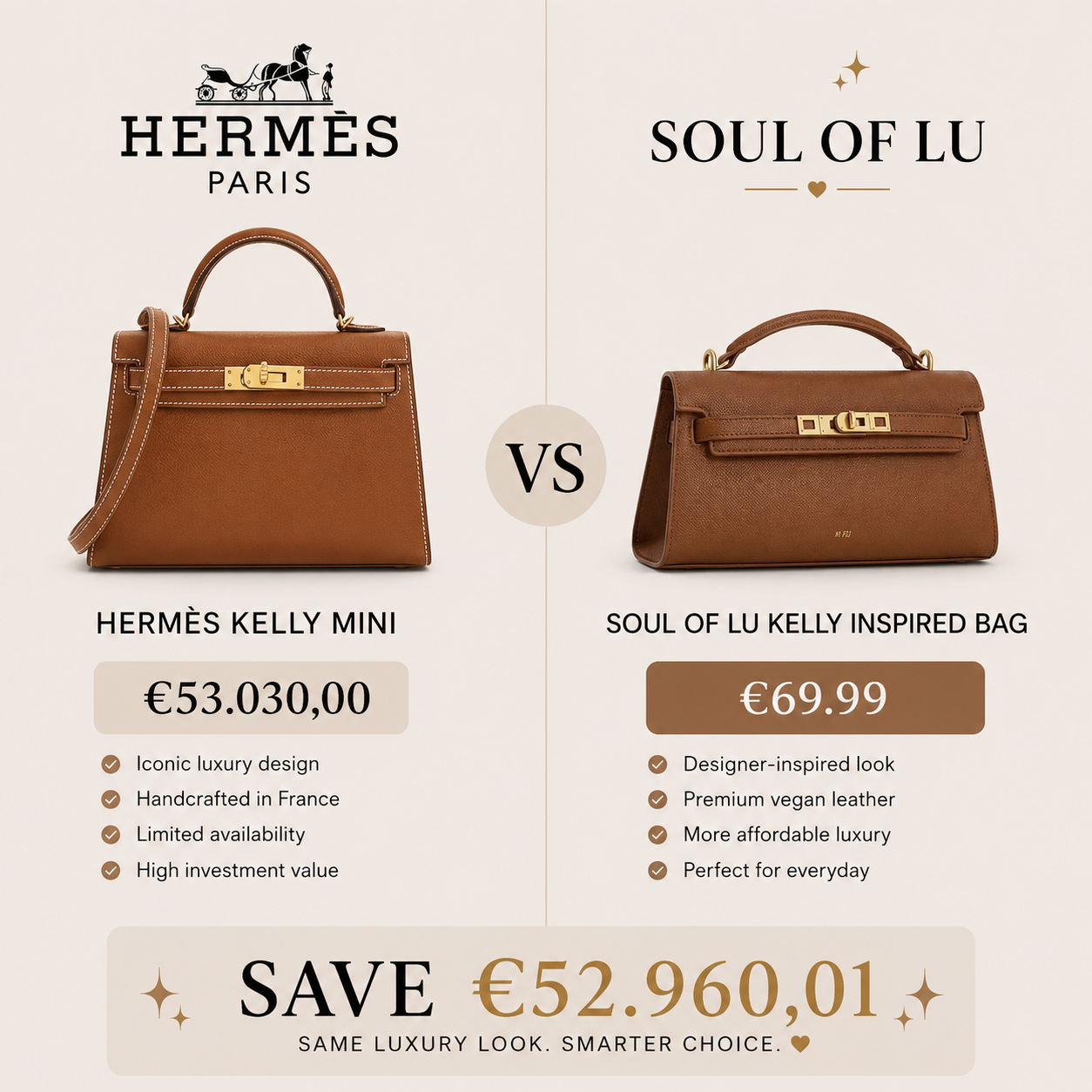 hermès Kelly Inspired Bag