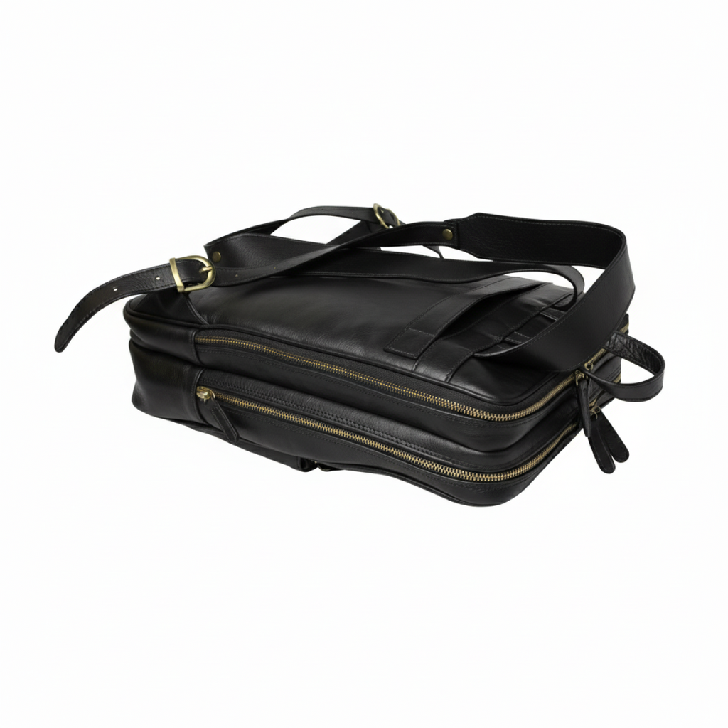 Leather backpack